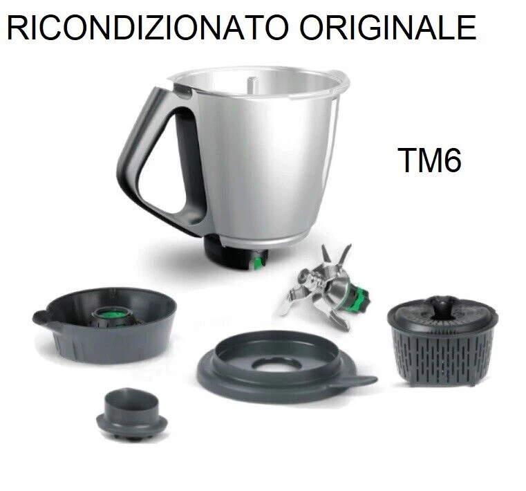 FOLLETTO BIMBY COMPLETE MUG TM6 ORIGINAL NEW TM 6 BLADES.