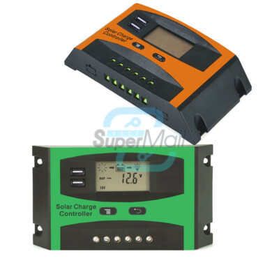 PWM Solar Panel Battery Regulator 30A 20A Dual USB Charge Controller ...