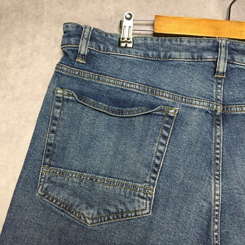 Orvis Mens 5 Pocket Blue Jeans size 40x32 Cotton Stretch Denim Pants - Picture 11 of 17