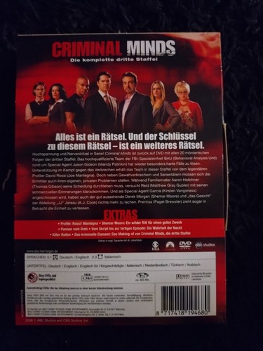 Criminal Minds Staffel 3 DVD - Bild 3 von 3