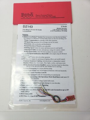 Digitrax DZ143 Mobile Locomotive Decoder NEW