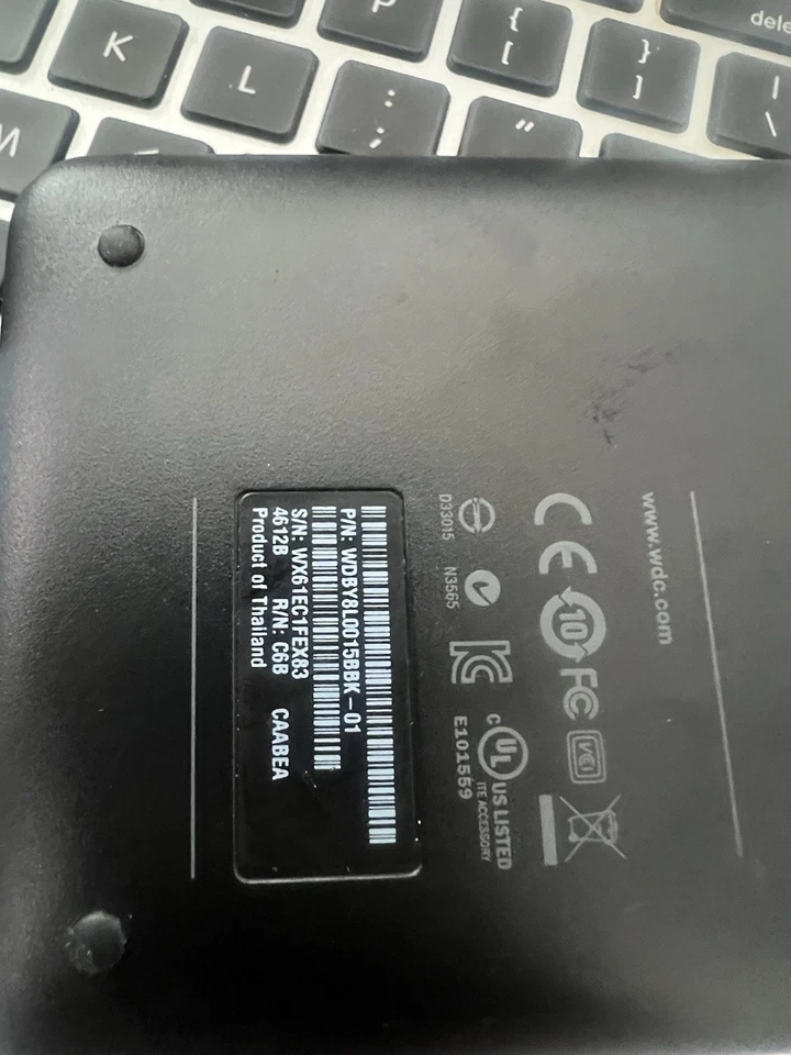 Western Digital WD 1.5TB My Passport USB 3 Portable Hard Drive HDD Mac Or Pc - Image 2 of 2