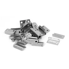 40pcs Cabinet Drawer Door L Shaped Metal Lock Strike Plate 29mmx14mmx8.5mm