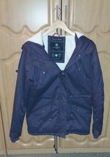 Marikoo Damen Mantel Parka Jacke Kapuze  Teddyfutter lila Gr. M ungetragen neu