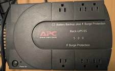 UPS Battery Backup: APC Back-UPS ES 500 - BE500U - Needs Battery - 6 Outlets
