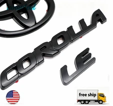 NEW 3PS Matte BlackOUT OVERLAY EMBLEM For 2020-2024 COROLLA LE PT948-02200-02