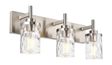 Bathroom Vanity Lighting Fixtures 3 Lights,Brushed Nickel Bathroom Vanity Lig...