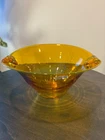 New ListingVintage Blenko 517 Gold Art Glass Bowl w/ Applied Decorations