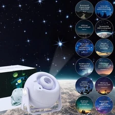 Bible Verses Projector Galaxy Projector Includes 12 Interchangeable Christian