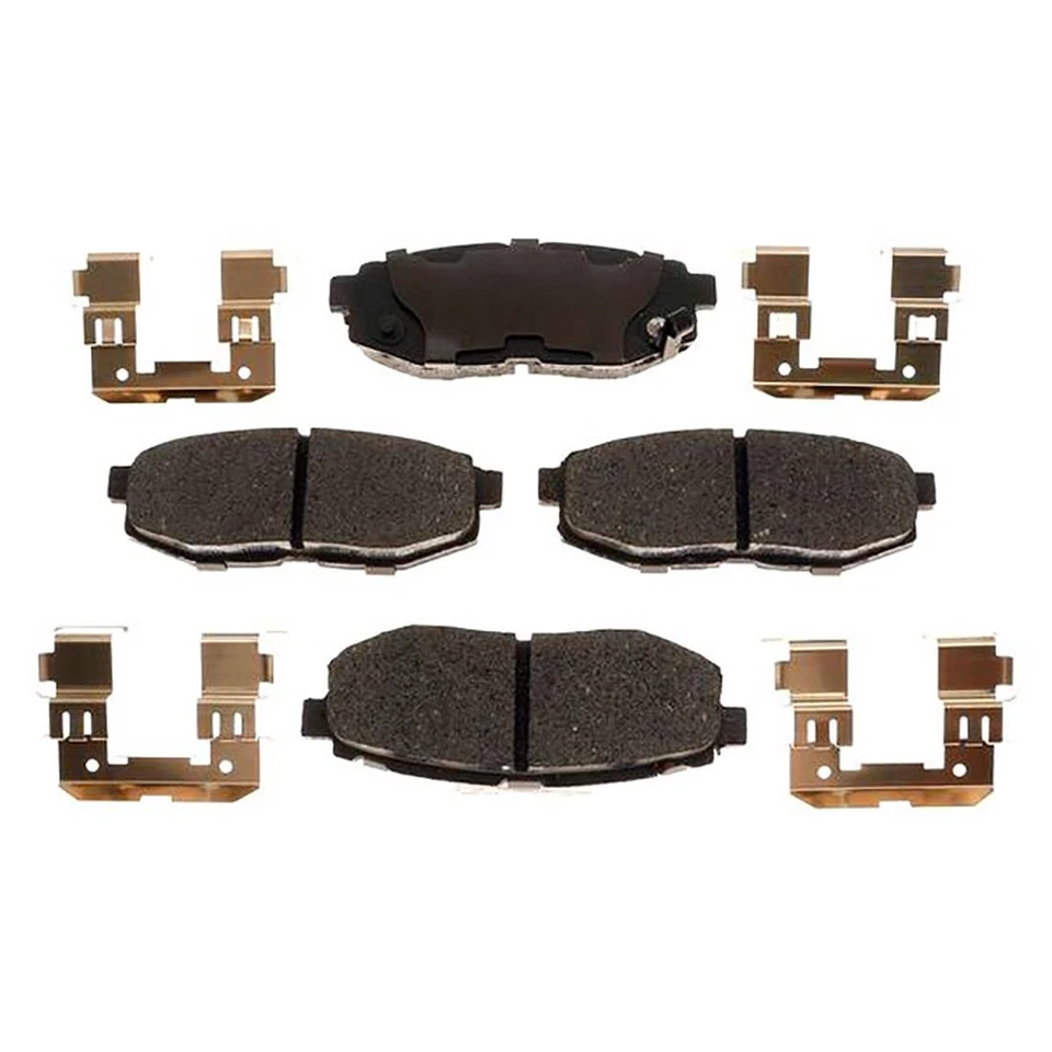 Kit de rotores de freno traseros + pastillas de cerámica y herrajes para Subaru B9 Tribeca 2006-2007 Foto 2 de 4