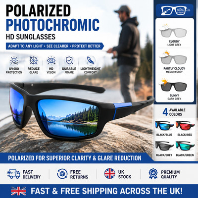 PolarLens photochrome polarisierte Brille Sonnenbrille Linse Radfahren Laufen Sport