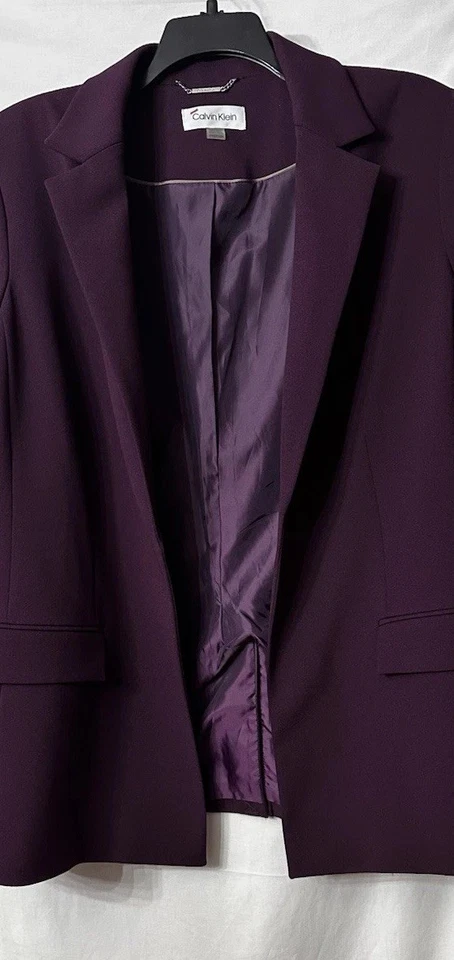 Nuevo con etiquetas Vestido Blazer Chaqueta Plus 22W Calvin Klein Mujer Frente Abierto Mangas Puños Foto 2 de 4