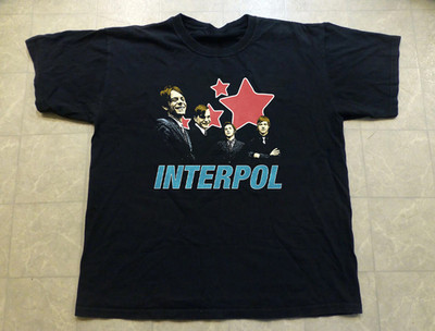 Interpol band member Black Cotton Shirt Full size S-5XL T852