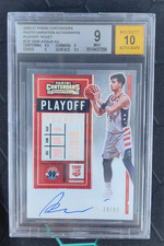 2020 Contenders Deni Avdija Playoff Ticket Auto Photo Variation RC /99 BGS 9/10