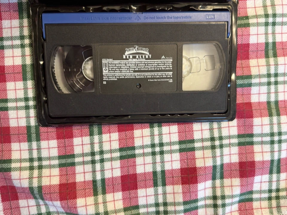 Power Rangers Red Alert VHS Clamshell Case - Image 3 of 3