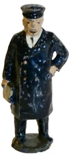 VINTAGE PREWAR JOHILLCO JOHN HILL CO RAILWAY SERIES LEAD STATION MASTER FIGURE