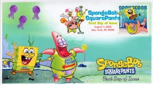 SC 6028, 25-304, 2025, Sponge Bob Square Pants, First Day Cover Cover, Digital