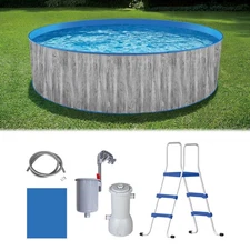 Blue Wave Capri 12ft Round 36in Deep Steel Wall Above Ground Swimming Pool