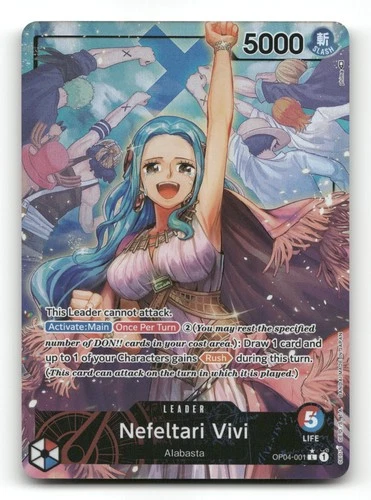 Nefeltari Vivi (Alternate Art) OP04-001 - Kingdoms of Intrigue - One Piece NM/M