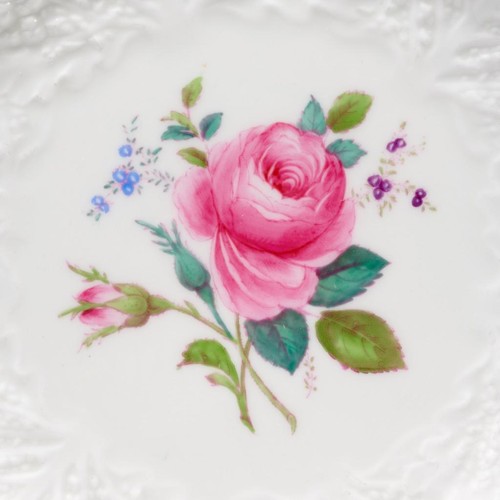 Spode Bridal Rose Pink White Scalloped Embossed Dinner Plates 6pc Lot 10.25"di B - Picture 2 of 7