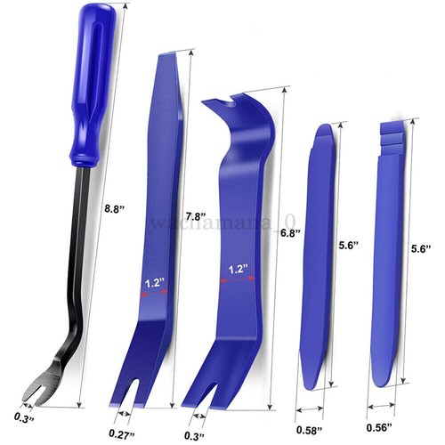 5PCS Car Trim Removal Tool Auto Hand Tools Pry Bar Dash Panel Door Interior Kit - Picture 3 of 16