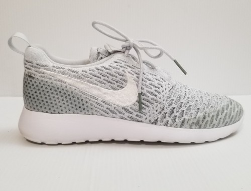 Nike Damengröße 8 Roshe One Flyknit grau weiß Nike Laufschuhe 704927-009 - Bild 2 von 12
