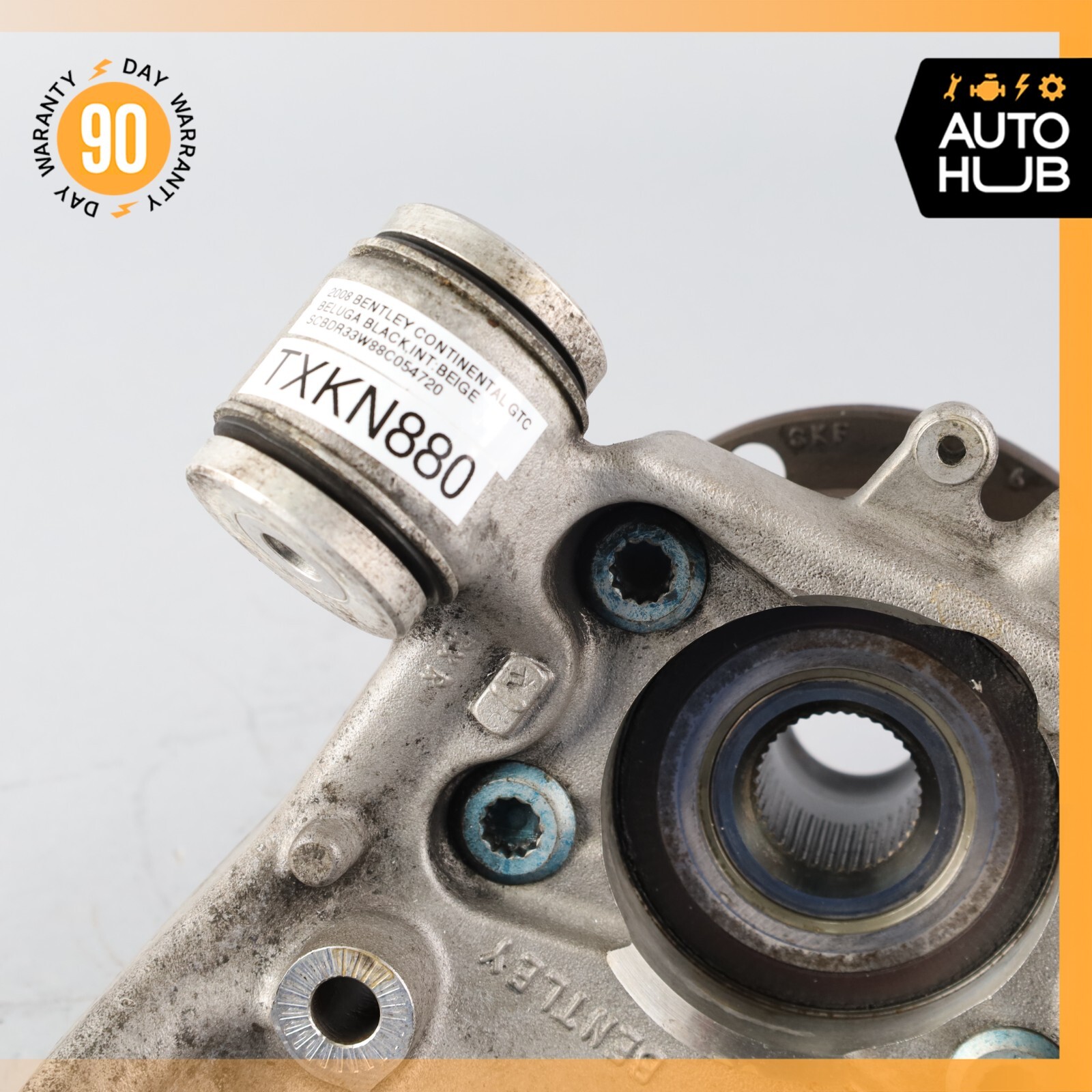 07-11 Bentley Continental GTC Rear Right Side Spindle Knuckle Hub OEM 63k