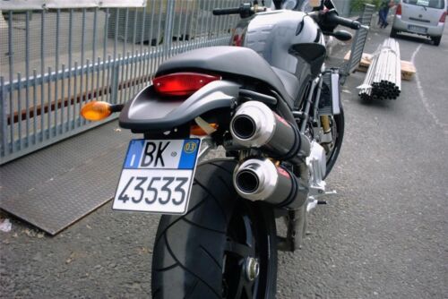 Ducati Monster s2r 800 2004-2007 探地雷达排气中全系统双CF 消音器| eBay
