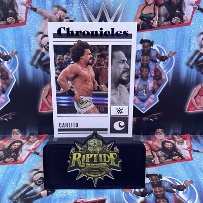 Carlito WWE Panini Chronicles 2023 Chronicles Base Purple /49 #53