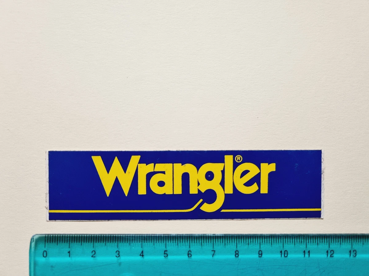Klebstoff Wrangler Jeans Sticker Autocollant Decal 80s Vintage