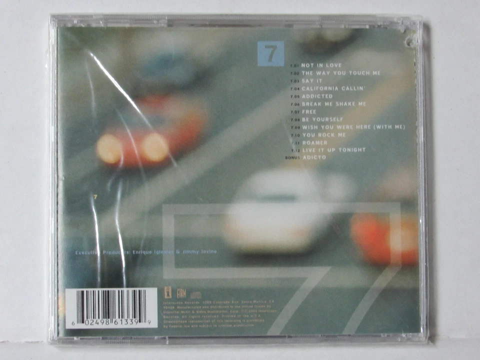 Энрике Иглесиас - семь (CD) новый/запечатанный * отверстие в чехле * купить 2 получите 1 бесплатно - Изображение 2 из 4