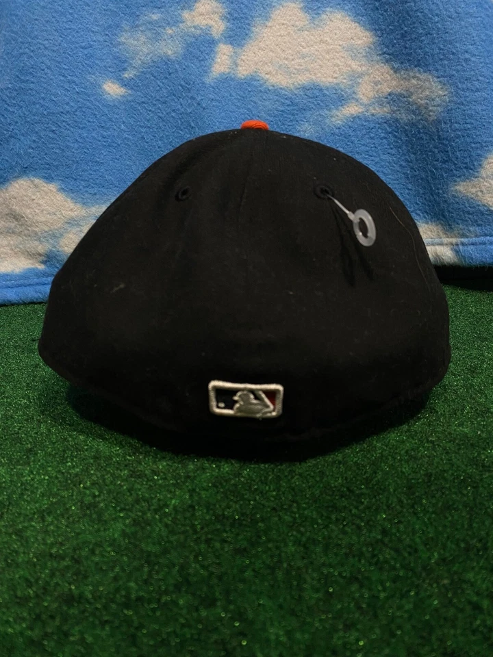 Baltimore Orioles Hat 7 7/8 Fitted New Era american flag Vintage RARE Cap H13 - Image 3 of 4