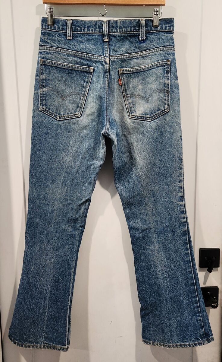 Vintage 70s Levi's 646 Orange Tab Bell Bottom Denim Jeans Vintage 70s Levi's 646 Orange Tab Bell Bottom Denim Jeans