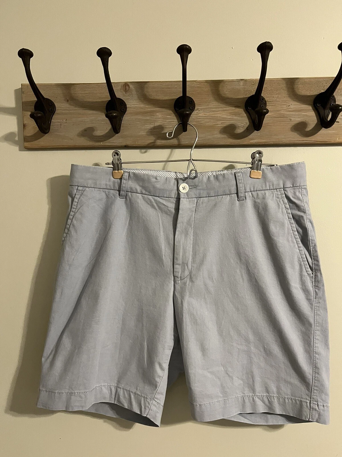 Ballin Comfort Stretch Shorts Blue Mist Pima Cotton Men’s 34