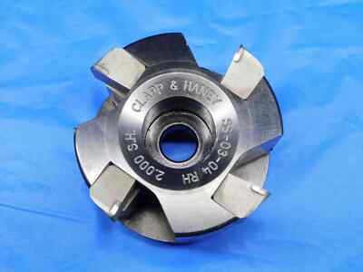 CLAPP&HANEY 3'' O.D. 90 DEG FACE MILL SS-3-3 R.H. 1'' PILOT HOLDS 3 INSERTS 3.0