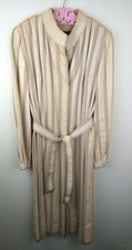 Moda Napoleon Germany Coat Snakeskin Trench Duster Wool Silk 60's Sz L Old Money