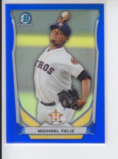 2014 Bowman Chrome Draft Michael Feliz Blue Refractor /399 CTP-76 Astros