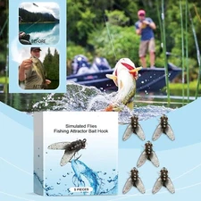 Simulated Flies Fishing Attractor Bait Hook Unlocking New Thrills For Anglers