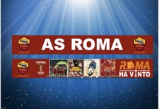 sciarpa as roma x feyenood campioni conference final 2022 polyester champion 