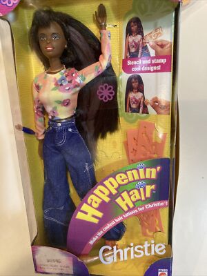 Barbie Happenin Hair Christie Articulated AA Doll w Color