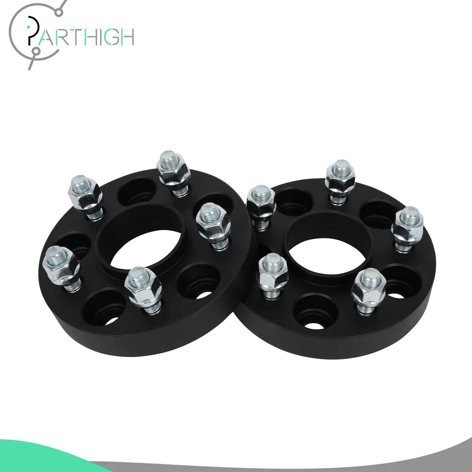 Espaciadores de rueda centrados en el cubo (4) 1" de grosor para Ford Fusion Escape Bronco Sport 5x108 Foto 2 de 4