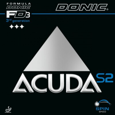 DONIC Acuda S2 Tischtennisbelag (schwarz, rot, blau)