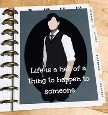 Criminal Minds Inspired Quote Two Sided DASHBOARD for use with Happy Planner