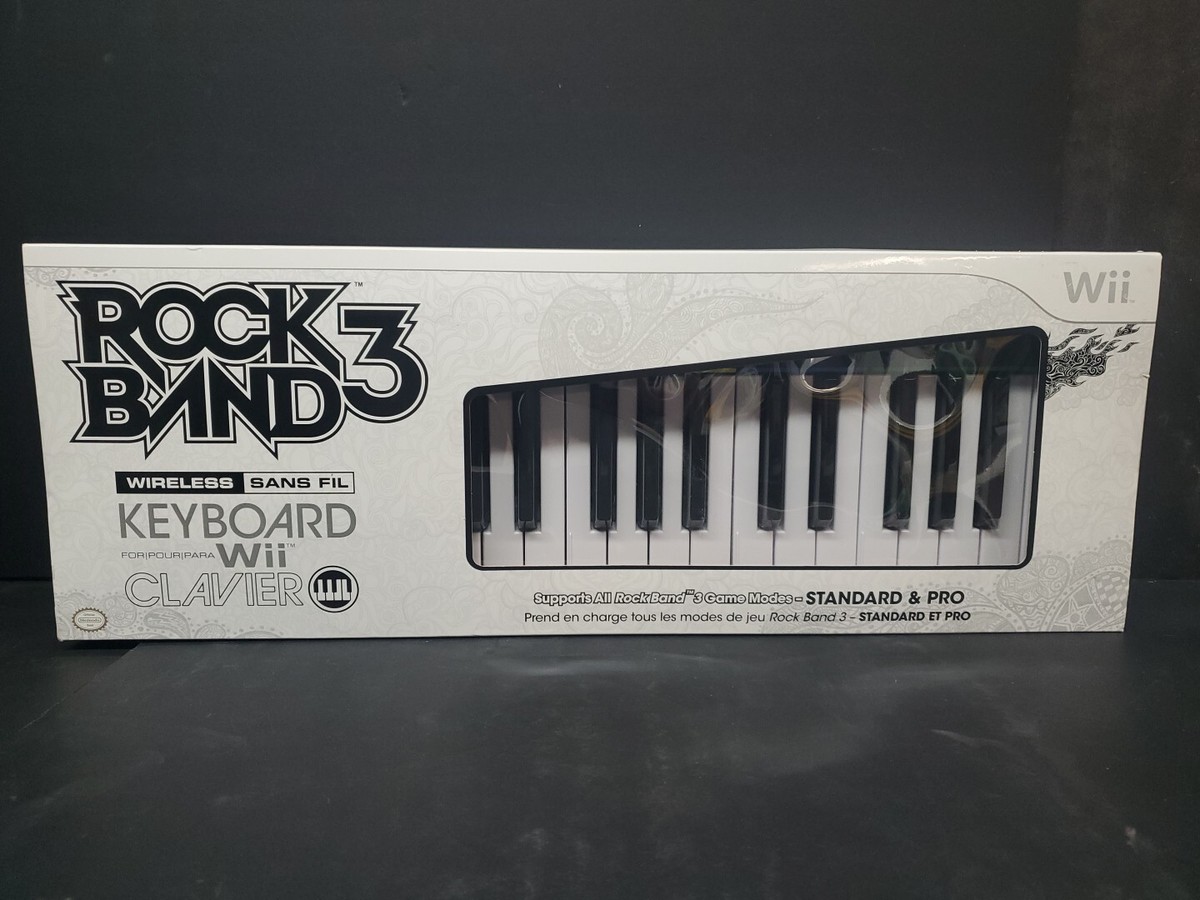 Mad Catz Rock Band 3 Wireless Keyboard Nintendo Wii Piano Harmonix