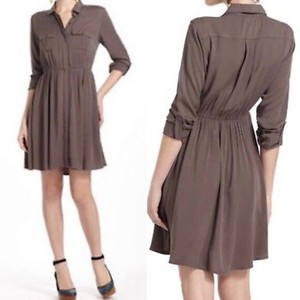 military green shirt dress