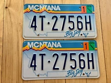 Pair of 2000 Montana License Plates