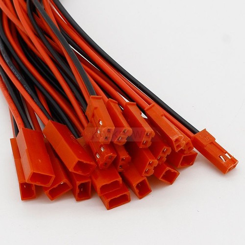 Enchufe conector macho hembra de 2 pines JST SYP BEC con cable 10 cm para batería lipo de radiocontrol - Imagen 2 de 5