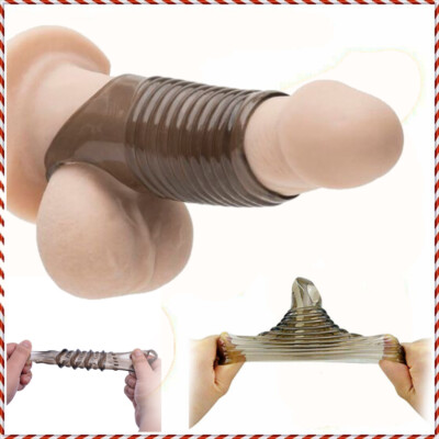 Männlicher Hodensack Hoden Squeeze Ring Cage Soft Stretcher Enhancer Delay Ball