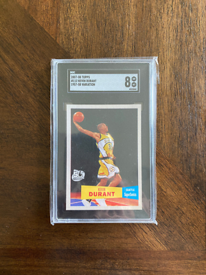 2007 Kevin Durant RC SGC 8 Topps - Rookie 1957-58 Variations #112