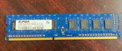 Barrette Mémoire HP 1GB PC3-10600E - 500208-562 - Occasion Bon état